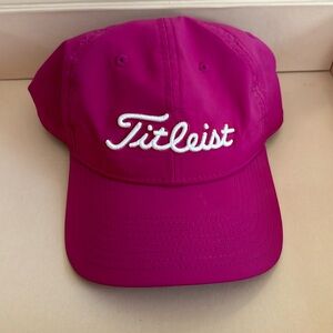 TITLEIST pink hat. Adjustable back 1 size